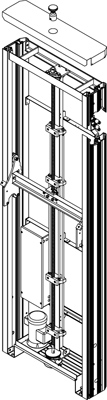 sistema de accionamiento de leadscrew
